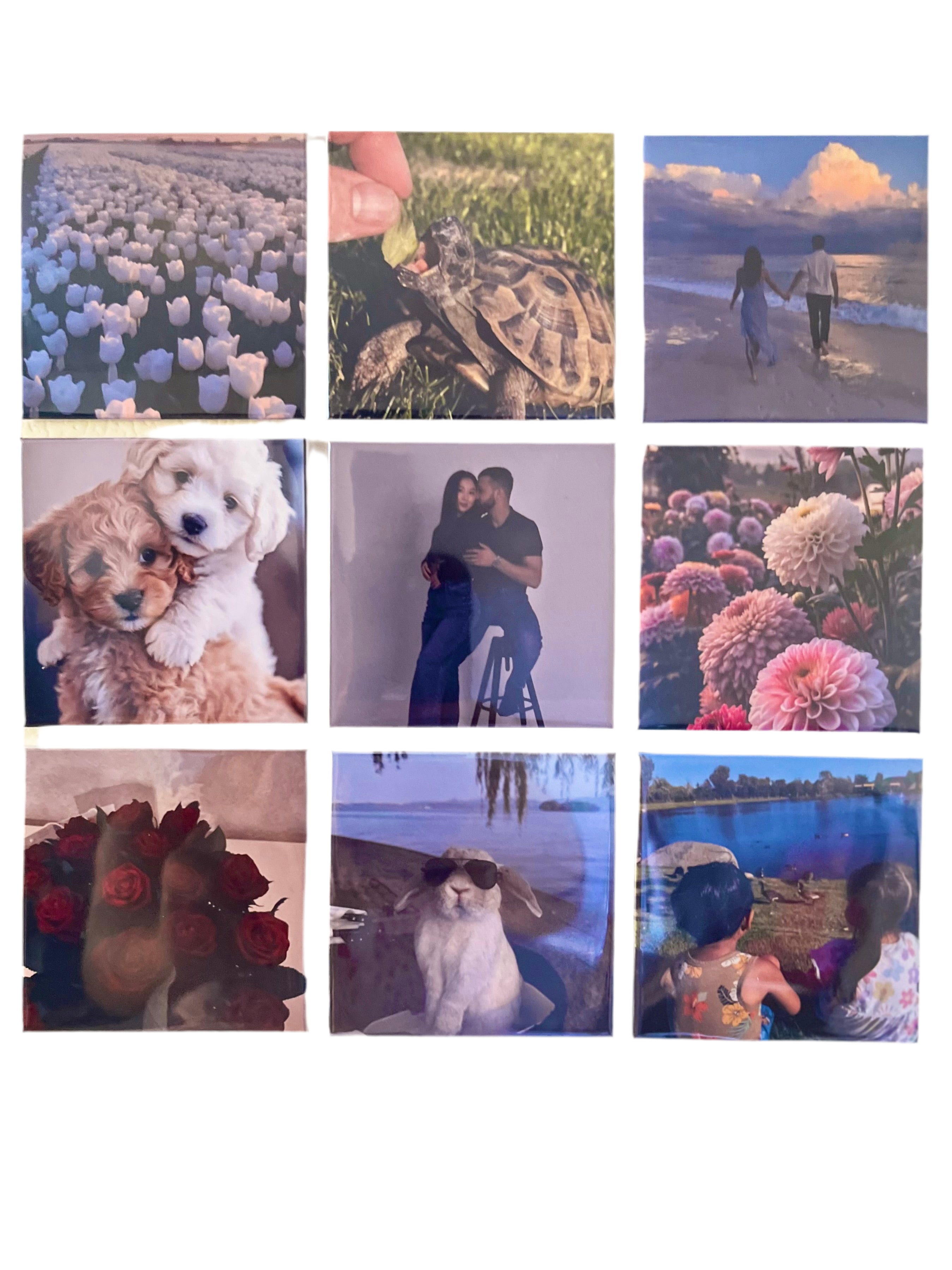 9 Pack - Custom 2.5" x 2.5" Magnets